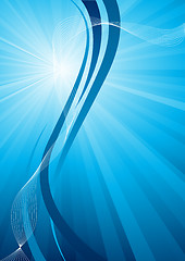 Image showing Vector blue background