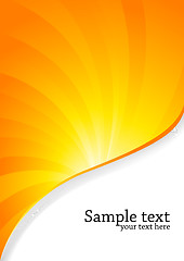 Image showing Vector orange background