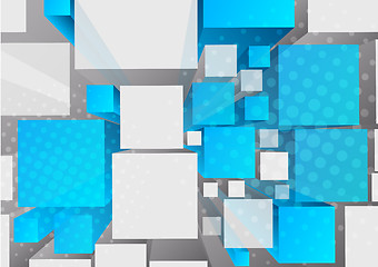 Image showing Background with 3d cubes