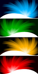 Image showing Vector collection bright banners