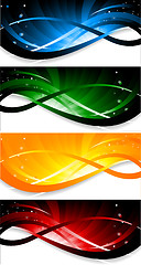 Image showing Vector set of colorful banner