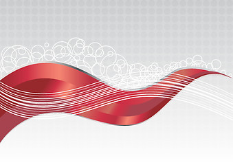 Image showing Vector abstract red background