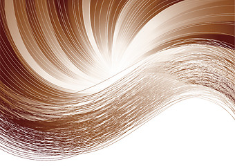 Image showing Vector brown background