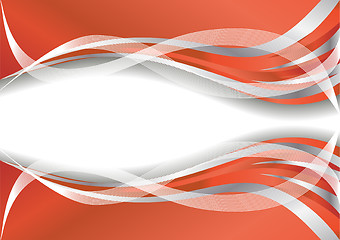 Image showing Vector abstract red background