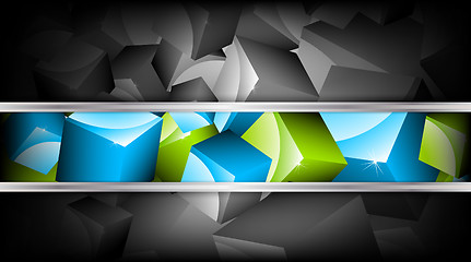 Image showing Background with cubes. Vector illustration