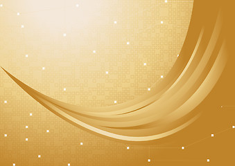 Image showing Vector gold background