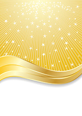 Image showing Vector golden abstract background