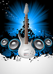 Image showing Vector music background