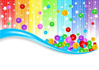 Image showing Vector abstract colorful background