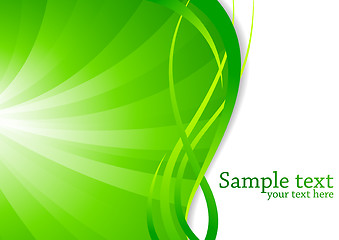 Image showing Vector green background