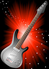 Image showing Vector background with guitar