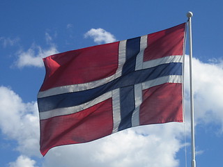 Image showing Norwegian flag