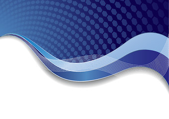 Image showing Vector blue template with texture