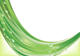 Image showing Vector abstract green background