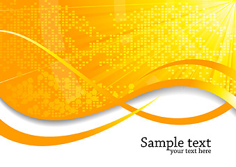 Image showing Vector orange background