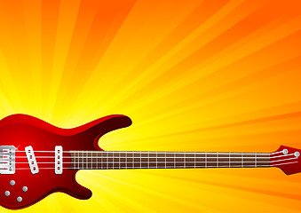 Image showing Vector background with guitar