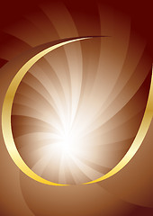 Image showing Vector background in brown