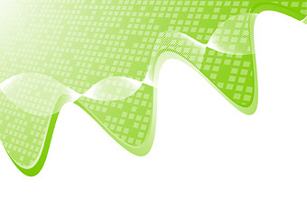 Image showing Vector abstract green background