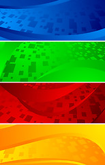 Image showing Vector set of banners