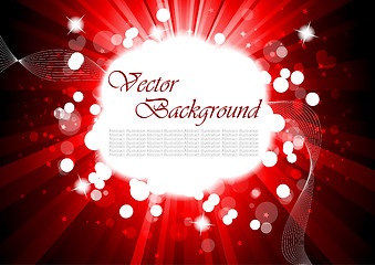 Image showing Illustration on valentine day. Abstract background
