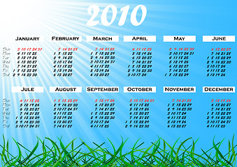 Image showing Vector calendar