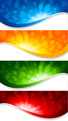 Image showing Abstract collection of banners