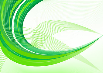 Image showing Vector abstract green background