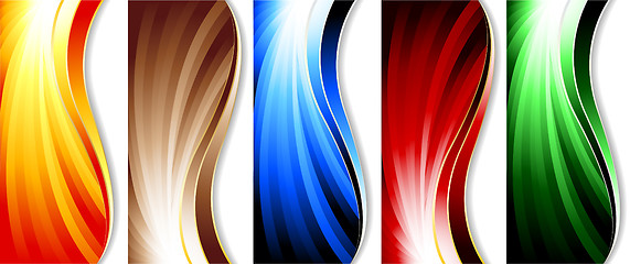 Image showing Vector set of colorful banners