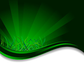 Image showing Vector background with grass