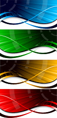 Image showing Vector bright banners