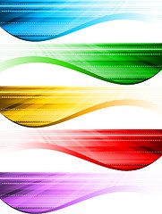 Image showing Vector abstract style banners