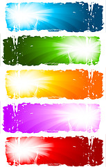Image showing Swirl banners. Vector collection