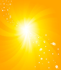 Image showing Vector orange background