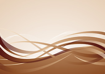 Image showing Vector brown background