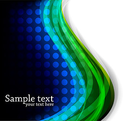 Image showing Abstract background with dot in blue color. Vector illustration