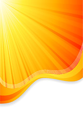 Image showing Vector orange background