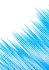 Image showing Vector abstract blue background with square