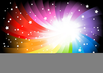 Image showing Vector abstract colorful  background
