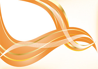 Image showing Vector orange background