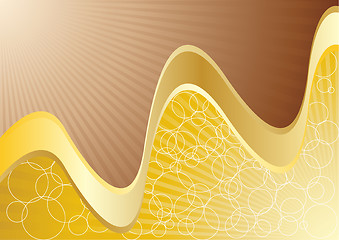 Image showing Vector abstract chocolate background