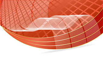 Image showing Vector business template in red color