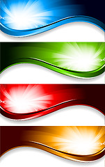 Image showing Vector bright banners