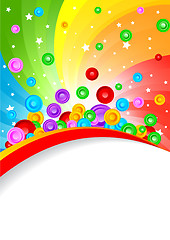 Image showing Vector abstract colorful background