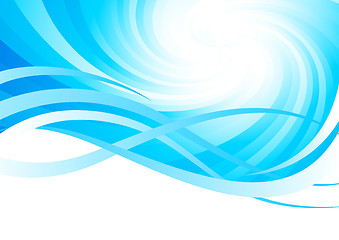 Image showing Vector abstract blue background