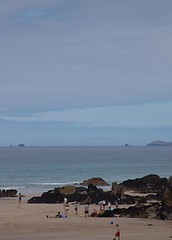 Image showing view of newquay beach