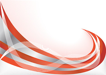 Image showing Vector red abstract background