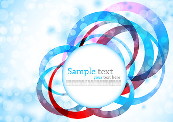 Image showing Background with circles. Colorful background