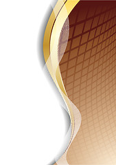 Image showing Vector abstract chocolate background