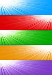 Image showing Vector bright banners