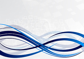 Image showing Vector abstract wave background